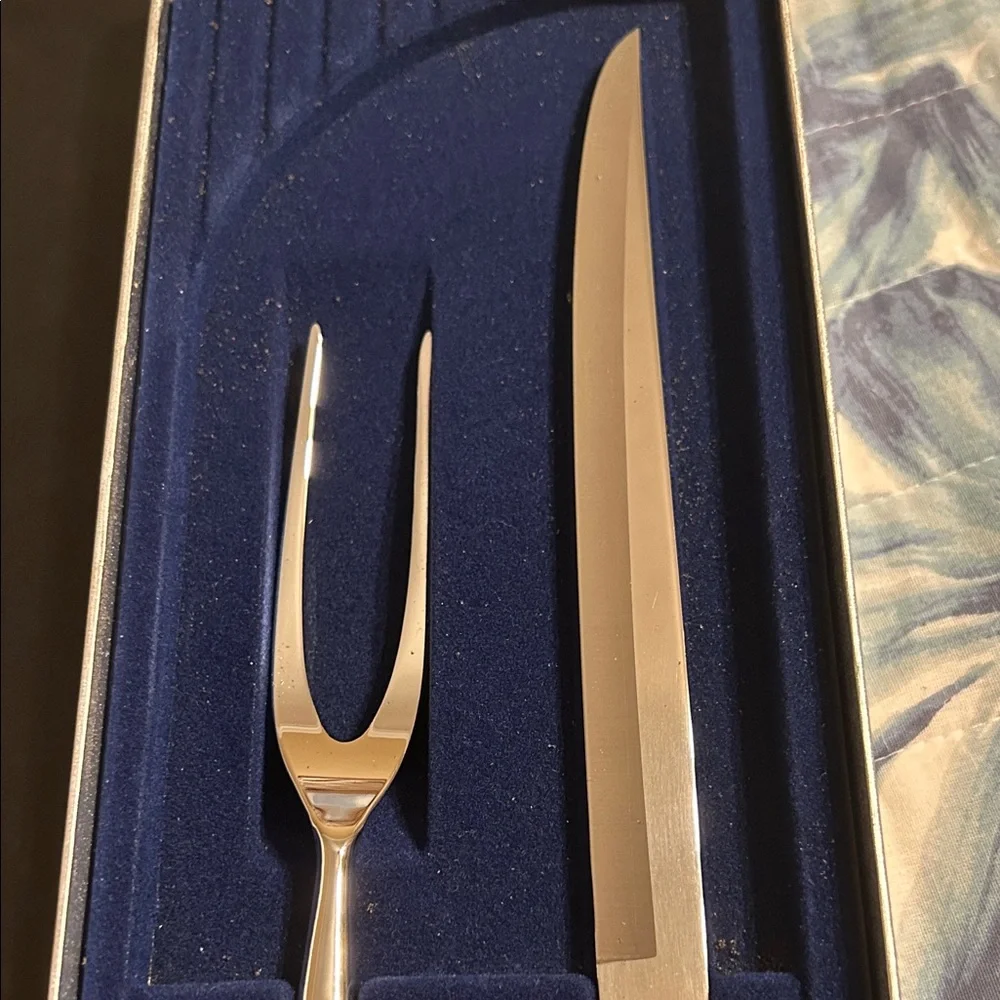 Vintage Towle Silver Carving Set Strawbridge & Clothier - New